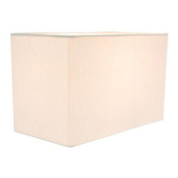 Happy Homewares Contemporary And Stylish Soft Cream Linen Fabric Rectangular Lamp Shade - thumbnail 4