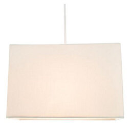 Happy Homewares Contemporary And Stylish Soft Cream Linen Fabric Rectangular Lamp Shade - thumbnail 7