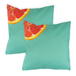 Gardenwize Pair Of Outdoor Garden Sofa Chair Furniture Scatter Cushions- Grapefruit - thumbnail 2
