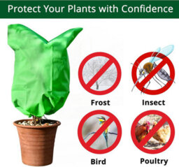 Green Thumbz 2 Pack Garden Fleece Plant Frost Protection - Horticultural Fleece With Drawstring For Winter Plant Cover - thumbnail 4