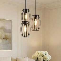 3 Way Vintage Industrial Pendant Light Hanging - thumbnail 6