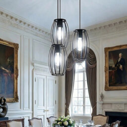 3 Way Vintage Industrial Pendant Light Hanging - thumbnail 5