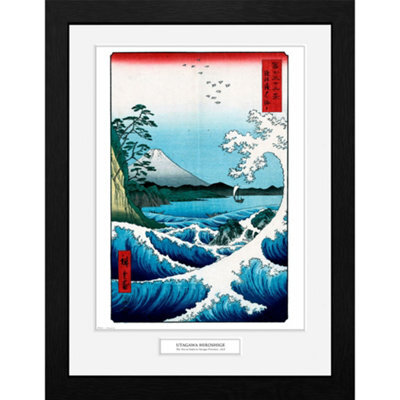 GB Eye Hiroshige The Sea At Satta 30 X 40Cm Framed Collector Print