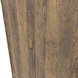 Tamworth Tall 2 Drawer Wardrobe In Vintage Oak (Ready Assembled) - thumbnail 4