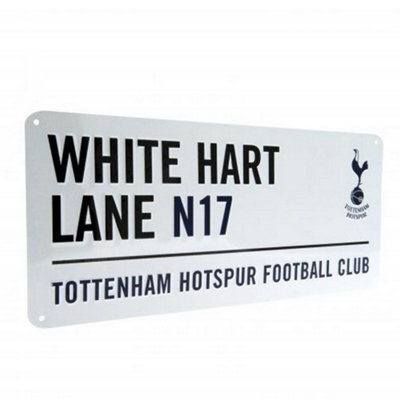 Tottenham Hotspur Fc Official White Hart Lane Street Sign White/black (One Size) - image 1