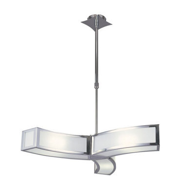 Luminosa Lighting Luminosa Duna E27 Pendant 3 Light L1, Polished Chrome - image 1