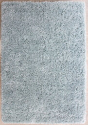 Loomed Duck Egg Blue Thick Soft Shaggy Area Rug 160X230Cm - thumbnail 1