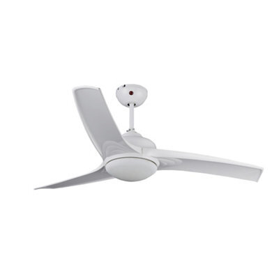 Colours Linto Modern White Ceiling Fan Light