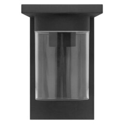 Long Life Lamps Company Outdoor Wall Light Lantern Black Clear Lamp Shade Zlc385 With 4W Led Warm White - thumbnail 6
