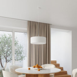 Sollux Lighting Rollo Fabric & Steel White 3 Light Classic Chandelier - thumbnail 7