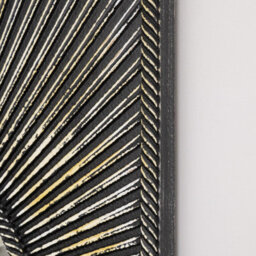 Melody Maison Distressed Black Rectangular Wooden Sunburst Wall Mirror - 60Cm X 80Cm - thumbnail 5
