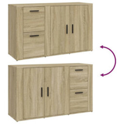 Berkfield Sideboard Sonoma Oak 100X33X59.5 Cm Engineered Wood - thumbnail 9