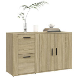 Berkfield Sideboard Sonoma Oak 100X33X59.5 Cm Engineered Wood - thumbnail 4