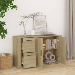 Berkfield Sideboard Sonoma Oak 100X33X59.5 Cm Engineered Wood - thumbnail 3