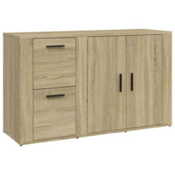 Berkfield Sideboard Sonoma Oak 100X33X59.5 Cm Engineered Wood - thumbnail 2