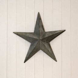 Four Candle Large Natural Grey Metal Star Decoration 52Cm - thumbnail 2