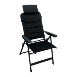 Royal Padded Reclining Camping Chair High Back 6 Position Folding Caravanning - thumbnail 1