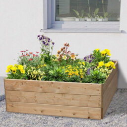 Greena Square Wooden Raised Bed 45 Cm High, 120 X 120Cm - thumbnail 1