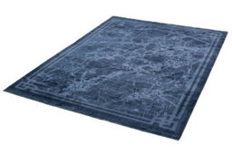 Blue Border Luxurious Modern Abstract Bordered Easy To Clean Living Room And Bedroom Rug-120Cm X 180Cm - thumbnail 3