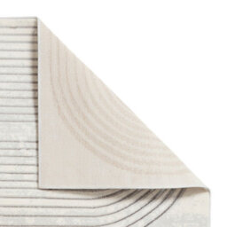 Grey Ivory Abstract Striped Modern Easy To Clean Rug For Dining Room-160Cm X 220Cm - thumbnail 7