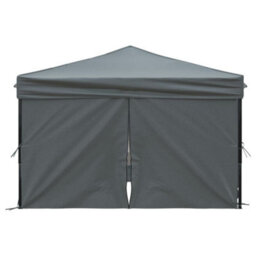 Walplus Folding Party Tent Garden Gazebo Canopy With Sidewalls Anthracite 3X3 M - thumbnail 4