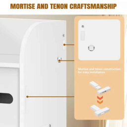 3Tier Narrow Bathroom Cabinet , Waterproof, Space Saving Organizer - thumbnail 6