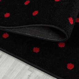 "Bravich Red & Black Heart Kids Rug - Bambi - 80X150Cm (2'8""x5')" - thumbnail 6