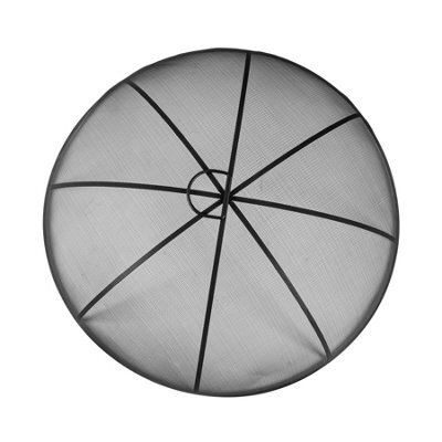 Harbour Housewares 72.5Cm Fire Pit Spark Guard Round Steel Mesh Safety Dome Cover With Handle For Outdoor Garden Patio Protection - image 1