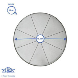 Harbour Housewares 72.5Cm Fire Pit Spark Guard Round Steel Mesh Safety Dome Cover With Handle For Outdoor Garden Patio Protection - thumbnail 3