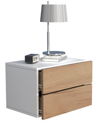 Vcm Wooden Wall Hanging Bedside Table Usal L 45 Cm - image 1