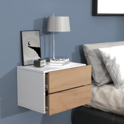 Vcm Wooden Wall Hanging Bedside Table Usal L 45 Cm - thumbnail 3