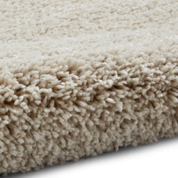 Cream Plain Shaggy Easy To Clean Modern Polypropylene Rug For Living Room Bedroom And Dining Room-160Cm X 220Cm - thumbnail 7