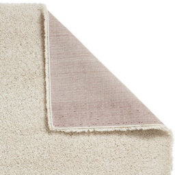 Cream Plain Shaggy Easy To Clean Modern Polypropylene Rug For Living Room Bedroom And Dining Room-160Cm X 220Cm - thumbnail 6