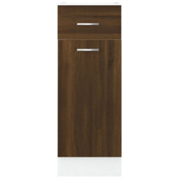 Vidaxl Drawer Bottom Cabinet Lyon Brown Oak 30X46X81.5 Cm Engineered Wood - thumbnail 5