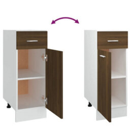 Vidaxl Drawer Bottom Cabinet Lyon Brown Oak 30X46X81.5 Cm Engineered Wood - thumbnail 8