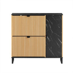 Sobuy Fsr203-N, Shoe Rack Slim Shoe Storage Cabinet 8-Pair With Hidden Shelf ,wood Veneer,w90Xd24Xh88.5 - thumbnail 1