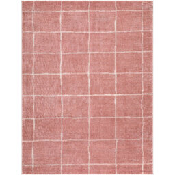 Livabliss Fossay Shaggy-Washable Pink Ivory Modern High Pile Living Bedroom Rug 160 X 213 Cm Easy Care, Non Shedding - thumbnail 2