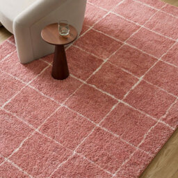 Livabliss Fossay Shaggy-Washable Pink Ivory Modern High Pile Living Bedroom Rug 160 X 213 Cm Easy Care, Non Shedding - thumbnail 8