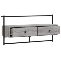 Walplus Tv Cabinet Wall-Mounted Grey Sonoma 100.5X30X51 Cm Engineered Wood - thumbnail 6