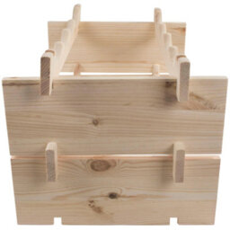 Woodeedoo Freestanding 2 Tier Wooden Wine Rack 8 Bottle Table Top Holder Kitchen Countertop Storage 50 X 32 X 27 Cm Natural Pine - thumbnail 5