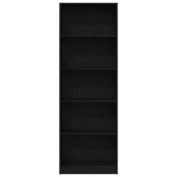 Walplus Bookcase Black Oak 60 X 24 X 176 Cm Engineered Wood - thumbnail 5
