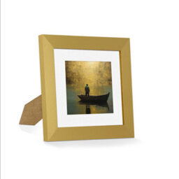 Ak Frames Gold 10X10 Frame With 8X8 Mount And Perspex Front - thumbnail 2