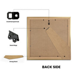Ak Frames Gold 10X10 Frame With 8X8 Mount And Perspex Front - thumbnail 3