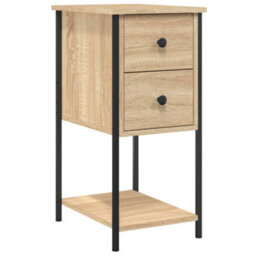 Berkfield Bedside Cabinets 2 Pcs Sonoma Oak 32X42X70 Cm Engineered Wood - thumbnail 3