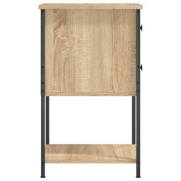 Berkfield Bedside Cabinets 2 Pcs Sonoma Oak 32X42X70 Cm Engineered Wood - thumbnail 8