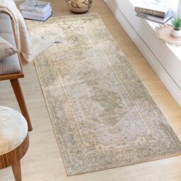 Boka Machine Washable Traditionnal Boho Camel Area Rug-66Cm X 115Cm - thumbnail 5