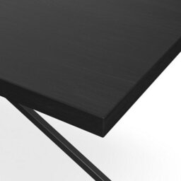 More4Homes Donni Dining Table And Chairs -  Black Table Top W Black Legs + Monza Linen Dining Chair Set Of 4 (Beige) - thumbnail 4