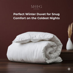 MHG Living 13.5 Tog Winter Duvet - Hypoallergenic Stripe Microfibre, Soft, Breathable & Machine Washable - Super King - thumbnail 4