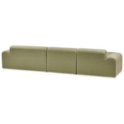 Beliani Garden Sofa With Ottoman 7 Seater Battifollo Modular Olive Green - thumbnail 7