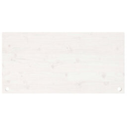 Berkfield Desk Top White 100X50X2.5 Cm Solid Wood Pine - thumbnail 4